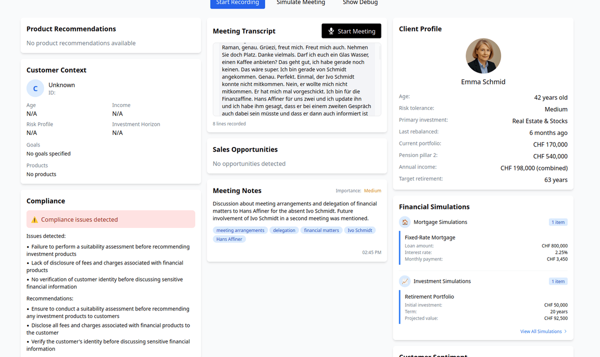 RAIvisor - an AI Agent for Banking Advisors